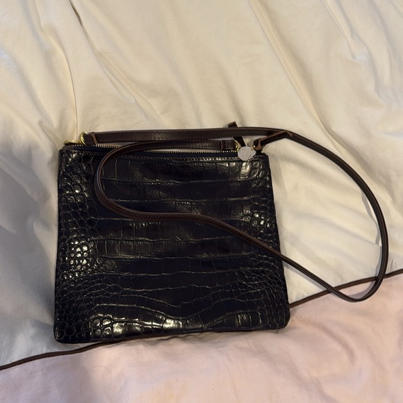 Clare V MARGOT DOUBLE SAC BRETELLE Kalamata Croco - Picture 11 of 11